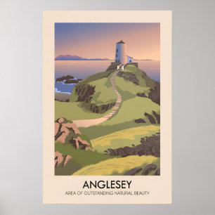 Anglesey AONB Reiseplakat Poster
