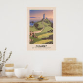 Anglesey AONB Reiseplakat Poster (Küche)