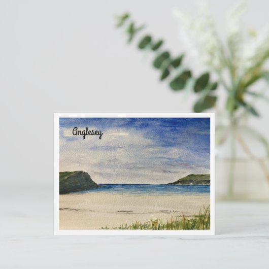 Anglesey Cable Bay Postkarte (Stehend Vorderseite)