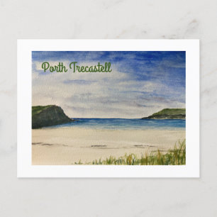 Anglesey Porth Trecastell Postkarte