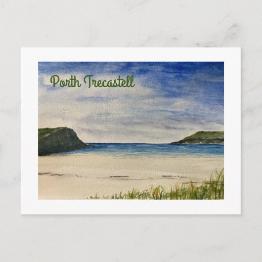 Anglesey Porth Trecastell Postkarte (Vorderseite)