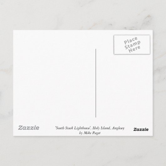 Anglesey Postkarte (Rückseite)