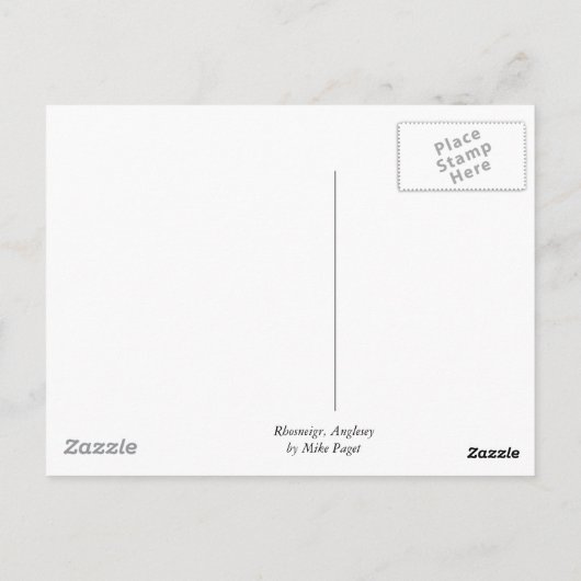 Anglesey Postkarte (Rückseite)