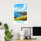Anglesey Reise Druck Wandkunst Anglesey Wand Poster (Heimbüro)