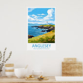 Anglesey Reise Druck Wandkunst Anglesey Wand Poster (Küche)