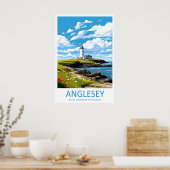 Anglesey Reise Druck Wandkunst Anglesey Wand Poster (Küche)