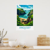Anglesey Vintage-Reiseposter Ski Nationalpark Poster (Küche)