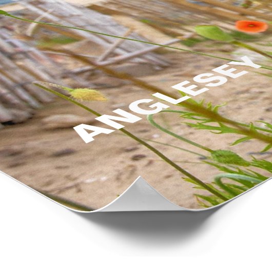 Anglesey Wales Landschaftlich View Beach and Wild  Poster (Ecke)