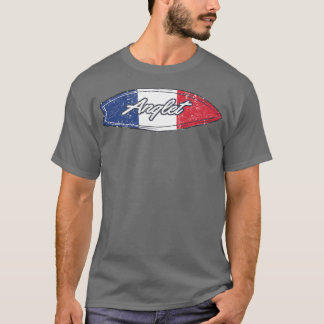 Anglet France Flag Surfboard T-Shirt