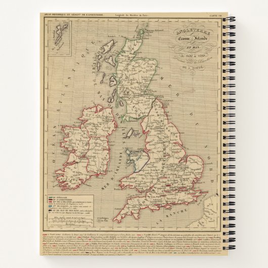 Angleterre, Ecosse, Irlande et Man 1100 a 1280 Notizblock (Rückseite)