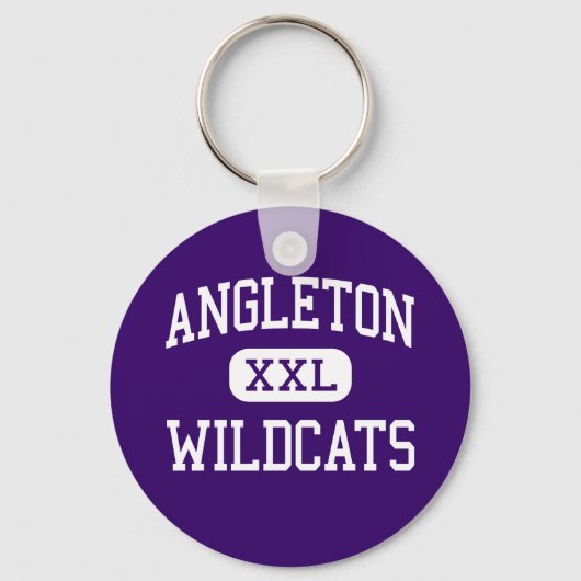 Angleton - Wildkatzen - High School - Angleton Tex Schlüsselanhänger (Vorderseite)