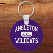 Angleton - Wildkatzen - High School - Angleton Tex Schlüsselanhänger (Vorderseite)