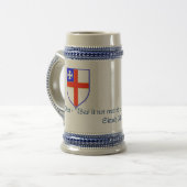 Anglikanisches Bier Stein Bierglas (Vorderseite Links)