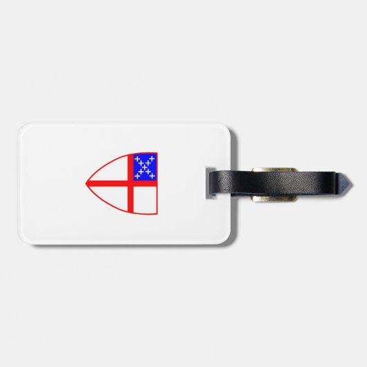 Anglikanisches Schild Gepäckanhänger (Rückseite horizontal)