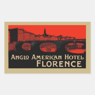 Anglo American Hotel (Florenz) Rechteckiger Aufkleber