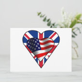 Anglo-amerikanische Einladung (Stehend Vorderseite)