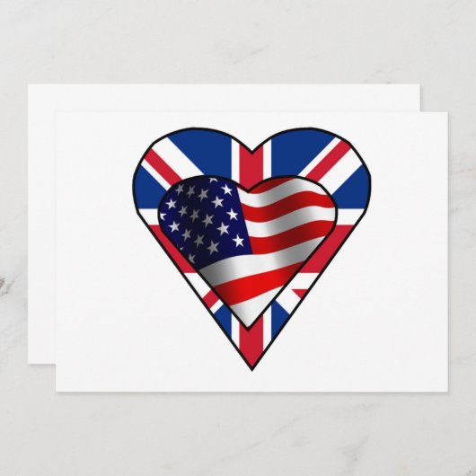 Anglo-amerikanische Einladung (Vorne/Hinten)