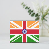 Anglo Indian Indentity, Indien Postkarte (Stehend Vorderseite)