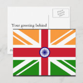 Anglo Indian Indentity, Indien Postkarte (Vorne/Hinten)
