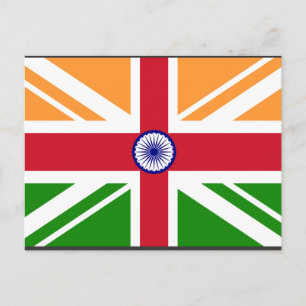 Anglo Indian Indentity, Indien Postkarte