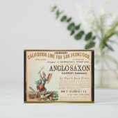 Anglo Saxon Clipper Segeln Postkarte (Stehend Vorderseite)