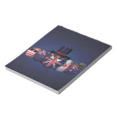 Anglo-Saxon Countryballs Notizblock (Rotiert)