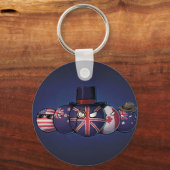 Anglo-Saxon Countryballs Schlüsselanhänger (Vorderseite)