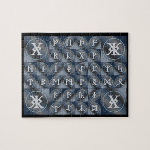 Anglo-Saxon Futhorc Rune Puzzle   Runenalphabet