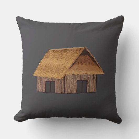 Anglo Saxon Hut Kissen (Vorderseite)