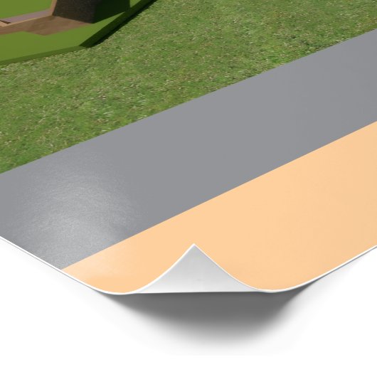 Anglo Saxon London mit Tower Poster (Ecke)