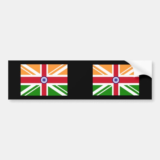 Angloinder Indentity, Indien Autoaufkleber (Vorne)