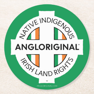 Angloriginal™ Irische Landrechte 6 x Runder Pappuntersetzer