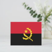 Angola - angolanische Flagge Postkarte (Stehend Vorderseite)