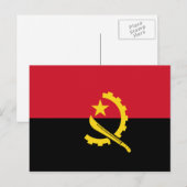 Angola - angolanische Flagge Postkarte (Vorne/Hinten)