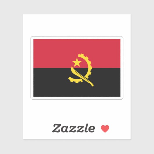 Angola Aufkleber (Blatt)