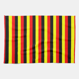 angola belgien uganda deutschland flagge streifen  geschirrtuch