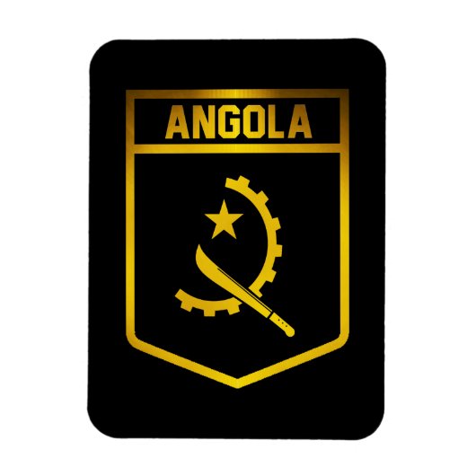 Angola Emblem Magnet (Vertikal)