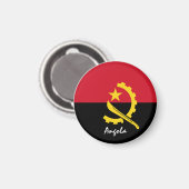 Angola Fahne & Afrika - Reise-/Sportfans Magnet (Vorderseite/Rückseite)