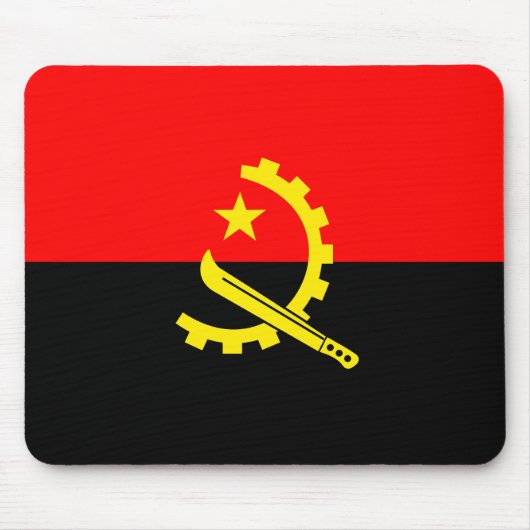 Angola Fahne Mousepad (Vorne)