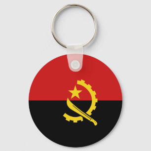 Angola Fisheye Flag Schlüsselanhänger