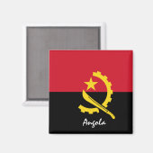 Angola Flag & Afrika Urlaubs- und Sportfans Magnet (Vorderseite/Rückseite)