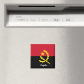 Angola Flag & Afrika Urlaubs- und Sportfans Magnet (In Situ (Geschirrspüler))
