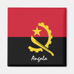 Angola Flag & Afrika Urlaubs- und Sportfans Magnet
