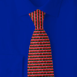 Angola Flag Brick Pattern Krawatte