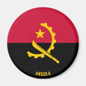 Angola Flag Charming Patriotic Magnet (Vorne)