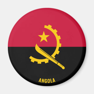 Angola Flag Charming Patriotic Magnet
