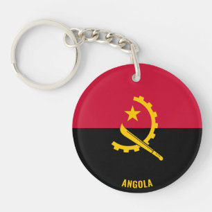 Angola Flag Charming Patriotic Schlüsselanhänger
