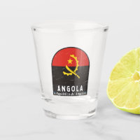Angola Flag Emblem gestört Vintag