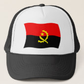 Angola Flag Hat Truckerkappe (Vorderseite)