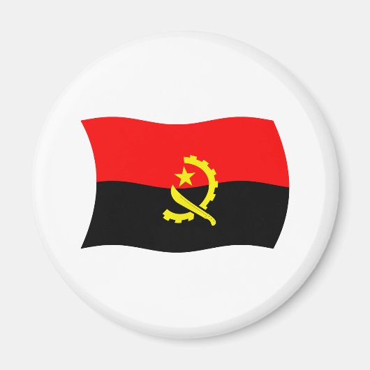 Angola Flag Magnet (Vorne)